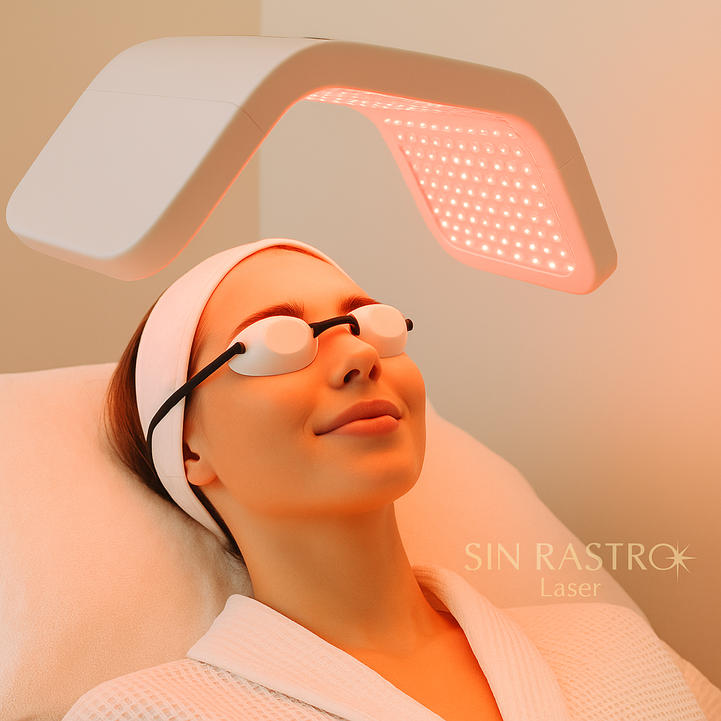 Fototerapia Facial y Escote | Sin Rastro Láser