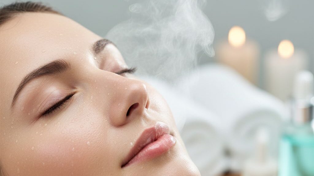 Mujer recibiendo tratamiento de Limpieza Facial Purifying profunda en Sin Rastro Láser