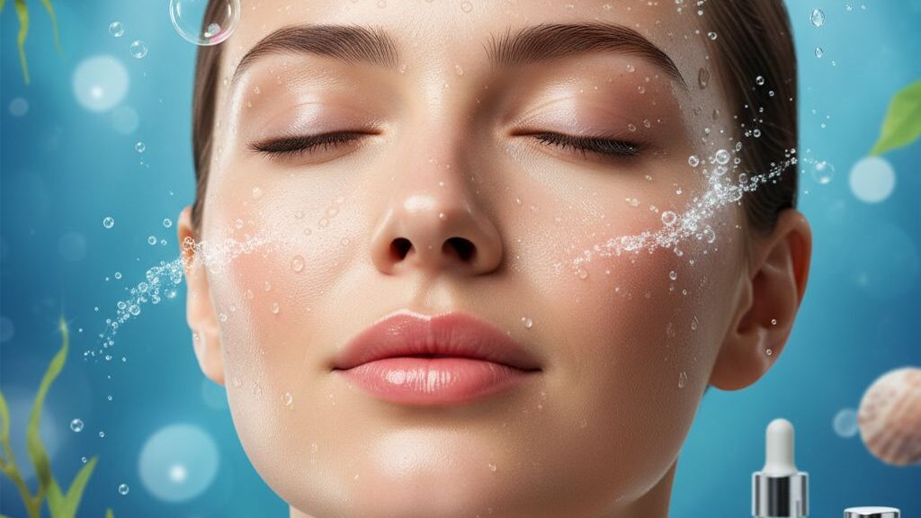 Mujer con mascarilla de algas durante el Tratamiento Ocean Miracle de Sin Rastro Láser